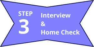 Interview & Home Check  3 STEP